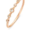 Roségouden ring, 0.09 ct diamant, Joy