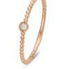 Roségouden ring, 0.03 ct diamant, Joy