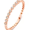 Roségouden ring, 0.09 ct diamant, Joy