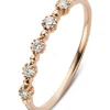 Roségouden ring, 0.17 ct diamant, Joy
