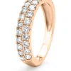 Roségouden ring, 0.98 ct diamant, Ensemble