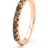 Roségouden ring, 0.41 ct diamant, Ensemble