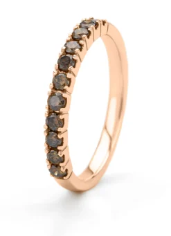 Roségouden ring, 0.41 ct diamant, Ensemble
