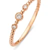 Roségouden ring, 0.07 ct diamant, Joy
