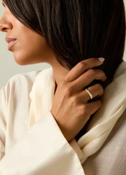 Roségouden ring, 0.03 ct diamant, Ensemble