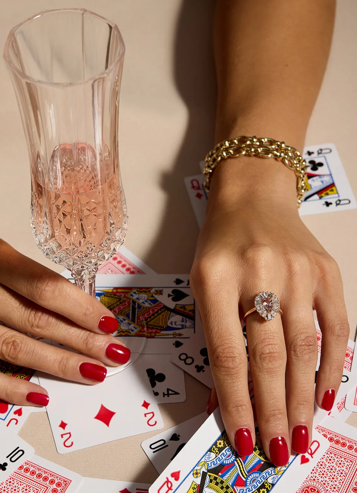 Roségouden ring, 0.56 ct morganiet, Gallery