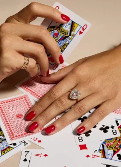 Roségouden ring, 0.56 ct morganiet, Gallery