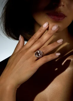 Roségouden ring, 10.30 ct roze morganite, Gallery