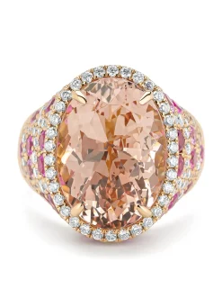 Roségouden ring, 10.30 ct roze morganite, Gallery