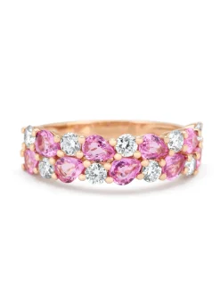 Roségouden ring, 1.65 ct roze saffier, Eden