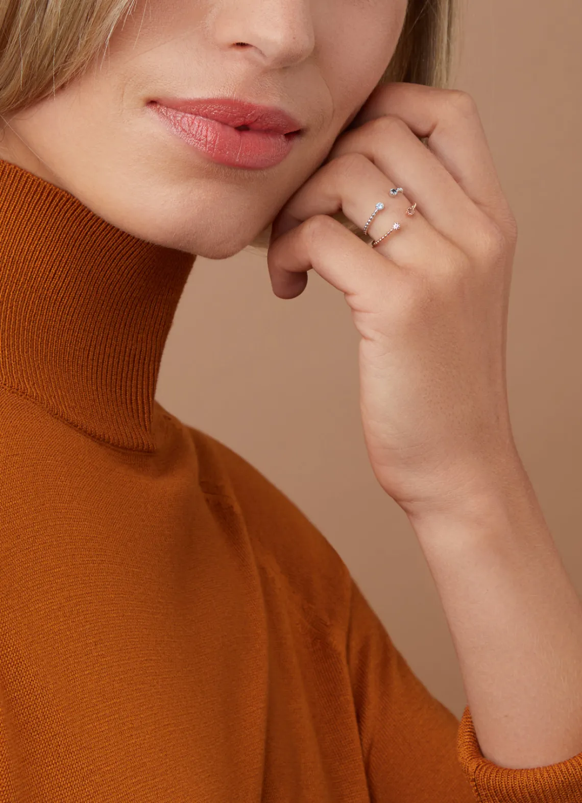 Roségouden ring, 0.10 ct roze toermalijn, Joy