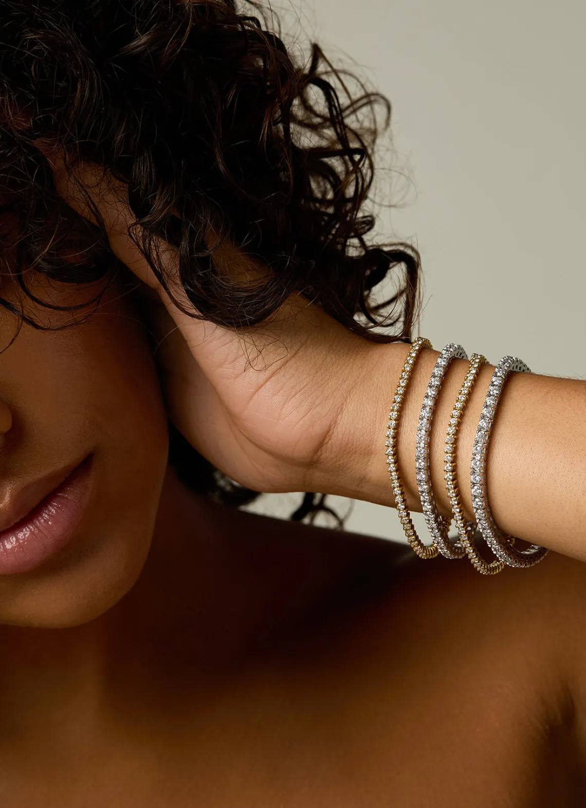 Tennisarmband, 4.00 ct diamant