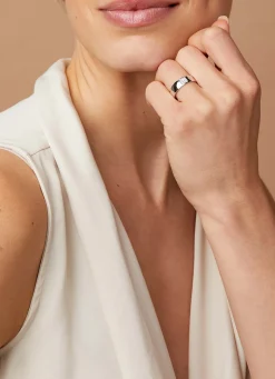 Witgouden 14 kt trouwring, Wedding