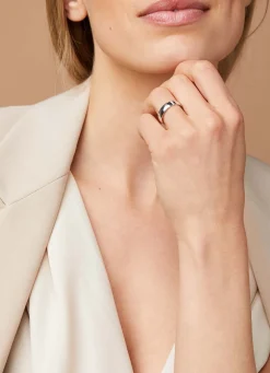 Witgouden 14 kt trouwring, Wedding