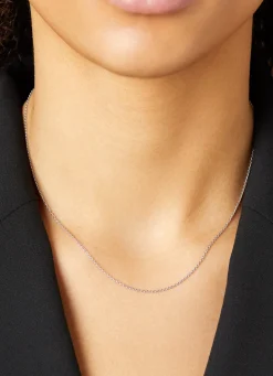 Witgouden anker collier Timeless Treasures (42cm)