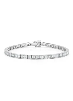 Witgouden armband, 3.31 ct diamant, Tennis bracelet