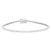 Witgouden armband, 0.04 ct diamant, Ensemble