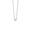 Witgouden collier, 0.04 ct diamant, Joy