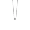 Witgouden collier, 0.05 ct diamant, Joy