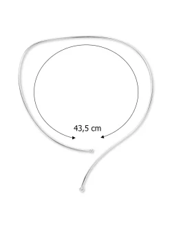 Witgouden collier, 0.70 ct diamant, Hearts & Arrows