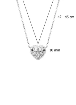 Witgouden collier, 0.39 ct diamant, Enchanted