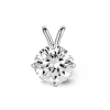 Witgouden hanger, 0.63 ct diamant, Groeibriljant