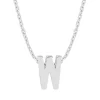 Witgouden hanger W, Alphabet
