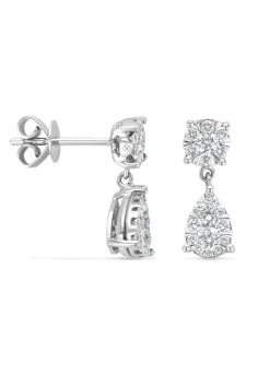 Witgouden oorsieraden, 0.65 ct diamant, Enchanted