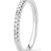 Witgouden ring, 0.14 ct diamant, Ensemble