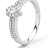 Witgouden ring, 0.25 ct diamant, Petite Romance