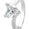 Witgouden ring, 2.15 ct diamant, Solitair