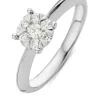 Witgouden ring, 0.28 ct diamant, Enchanted