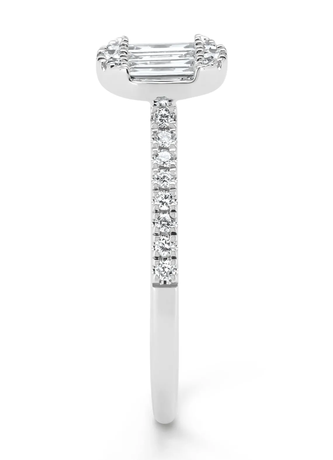 Witgouden ring, 0.45 ct diamant, Gallery