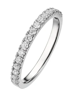 Witgouden ring, 0.33 ct diamant, Wedding