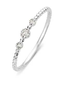 Witgouden ring, 0.07 ct diamant, Joy
