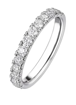 Witgouden ring, 1.01 ct diamant, Wedding