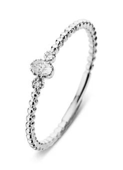 Witgouden ring, 0.09 ct diamant, Joy
