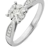 Witgouden ring, 0.35 ct diamant, Enchanted