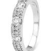Witgouden ring, 0.70 ct diamant, Majestic