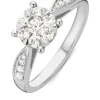 Witgouden ring, 0.57 ct diamant, Enchanted
