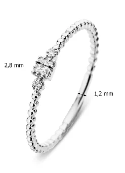 Witgouden ring, 0.07 ct diamant, Joy