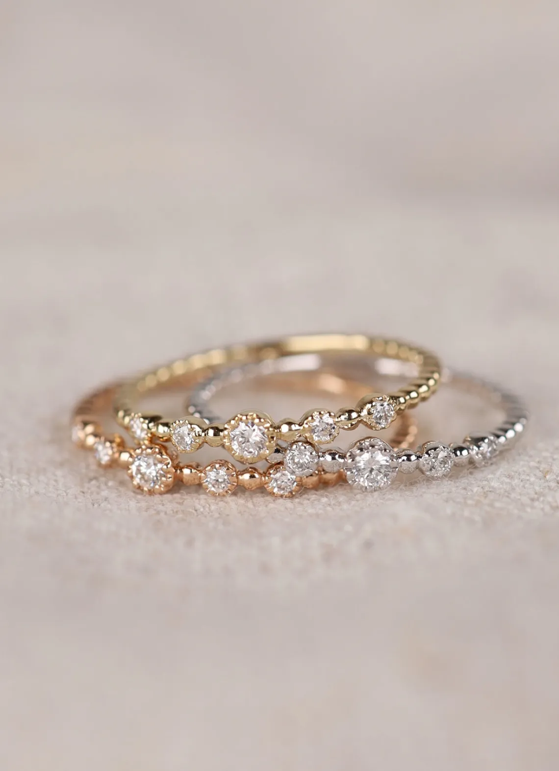 Witgouden ring, 0.07 ct diamant, Joy