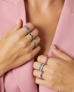 Witgouden ring, 0.70 ct diamant, Majestic