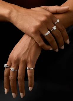 Witgouden ring, 0.35 ct diamant, Enchanted