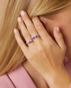 Witgouden ring, 0.70 ct diamant, Majestic