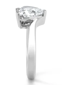 Witgouden ring, 2.15 ct diamant, Solitair