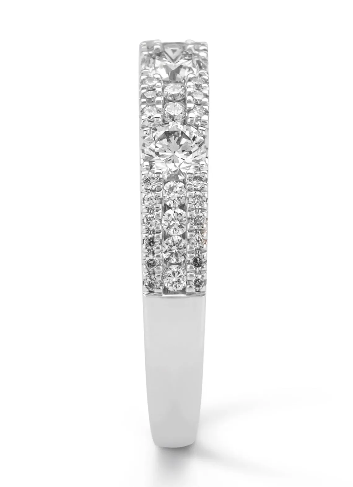 Witgouden ring, 0.70 ct diamant, Majestic