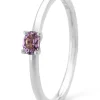 Witgouden ring, 0.14 ct paarse amethist, Joy