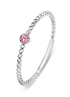 Witgouden ring, 0.04 ct toermalijn, Joy